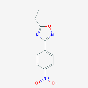 molecular formula C10H9N3O3 B156266 5-Ethyl-3-(4-nitrophenyl)-1,2,4-oxadiazole CAS No. 10185-65-6