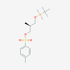 molecular formula C17H30O4SSi B015628 (2S)-3-{[叔丁基(二甲基)甲硅烷基]氧基}-2-甲基丙-1-基甲苯磺酸酯 CAS No. 222539-29-9
