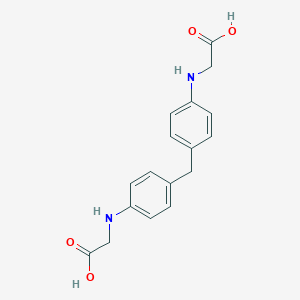 molecular formula C17H18N2O4 B156287 2-[4-[[4-(Carboxymethylamino)phenyl]methyl]anilino]acetic acid CAS No. 10097-11-7