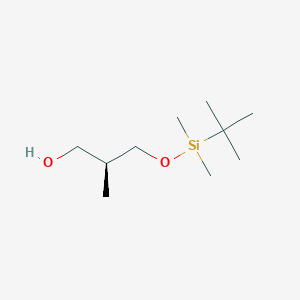 molecular formula C10H24O2Si B015629 (2S)-3-{[Tert-butyl(dimethyl)silyl]oxy}-2-methylpropan-1-OL CAS No. 105859-45-8