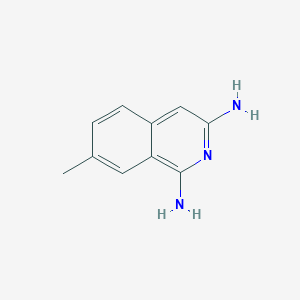 molecular formula C10H11N3 B156290 7-Methylisoquinoline-1,3-diamine CAS No. 1955-66-4