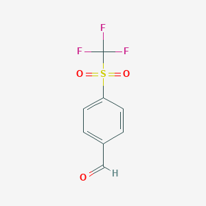 molecular formula C8H5F3O3S B015630 4-(Trifluoromethylsulfonyl)benzaldehyde CAS No. 650-89-5
