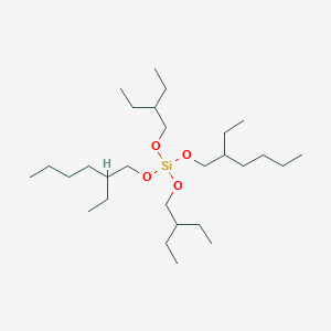 molecular formula C28H60O4Si B156307 Bis(2-ethylbutoxy)-bis(2-ethylhexyloxy)silane CAS No. 10143-57-4