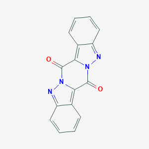molecular formula C16H8N4O2 B156311 1,10,11,20-tetrazapentacyclo[11.7.0.03,11.04,9.014,19]icosa-3,5,7,9,13,15,17,19-octaene-2,12-dione CAS No. 115660-68-9