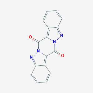 molecular formula C16H8N4O2 B156311 Pyrazino[1,2-b:4,5-b']bis(indazole)-7,14-dione CAS No. 115660-68-9