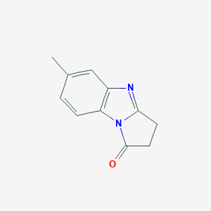 molecular formula C11H10N2O B156313 6-Methyl-2,3-dihydropyrrolo[1,2-a]benzimidazol-1-one CAS No. 132416-70-7