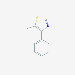molecular formula C10H9NS B156318 Thiazole, 5-methyl-4-phenyl- CAS No. 1826-18-2