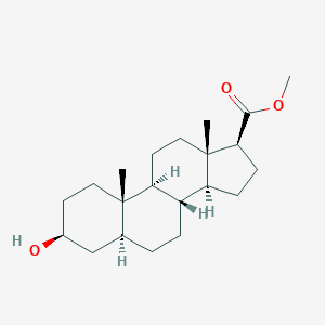 molecular formula C21H34O3 B156322 5alpha-Androstane-17beta-carboxylic acid, 3beta-hydroxy-, methyl ester CAS No. 10002-85-4