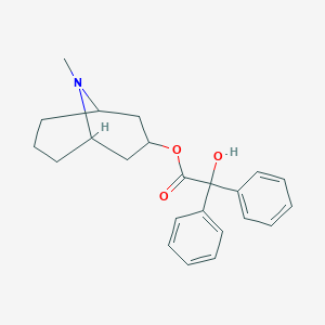 molecular formula C23H27NO3 B156327 (9-Methyl-9-azabicyclo[3.3.1]nonan-3-yl) 2-hydroxy-2,2-diphenylacetate CAS No. 1927-13-5