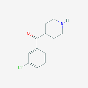 molecular formula C12H14ClNO B015634 (3-Chlorophenyl)(piperidin-4-yl)methanone CAS No. 887354-02-1