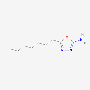 molecular formula C9H17N3O B156344 5-Heptyl-1,3,4-oxadiazol-2-amine CAS No. 1617-92-1