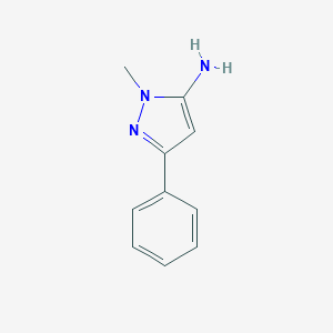 molecular formula C10H11N3 B156348 1-Methyl-3-phenyl-1H-pyrazol-5-amine CAS No. 10199-50-5
