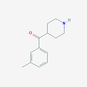 molecular formula C13H17NO B015635 4-(3-Methylbenzoyl)-piperidine CAS No. 344334-10-7