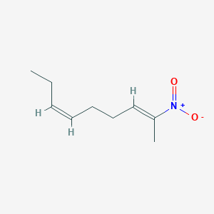 molecular formula C9H15NO2 B156358 2,6-Nonadiene, 2-nitro-, (E,Z)- CAS No. 138668-12-9