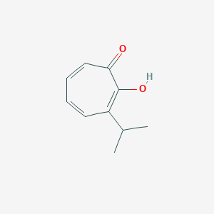 molecular formula C10H12O2 B156375 2,4,6-Cycloheptatrien-1-one, 2-hydroxy-3-(1-methylethyl)- CAS No. 1946-74-3