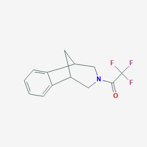 molecular formula C13H12F3NO B156385 1-(4,5-Dihydro-1H-1,5-methanobenzo[d]azepin-3(2H)-yl)-2,2,2-trifluoroethanone CAS No. 230615-51-7