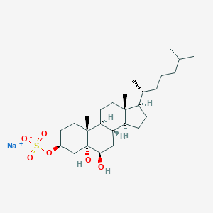 molecular formula C27H47NaO6S B156386 5alpha-Cholestane-3beta,5,6beta-triol, 3-(hydrogen sulfate), monosodium salt CAS No. 10157-93-4