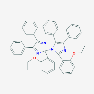 molecular formula C46H38N4O2 B156406 2-(2-Ethoxyphenyl)-1-(2-(2-ethoxyphenyl)-4,5-diphenyl-2H-imidazol-2-yl)-4,5-diphenyl-1H-imidazole CAS No. 1842-62-2
