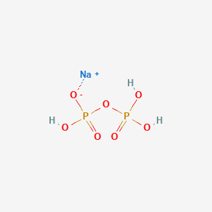 molecular formula H3NaO7P2 B156409 Diphosphoric acid, sodium salt CAS No. 10042-91-8