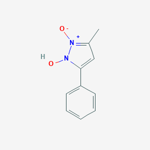 molecular formula C10H10N2O2 B156416 1-hydroxy-3-methyl-5-phenyl-1H-pyrazol-2-ium-2-olate CAS No. 136229-96-4