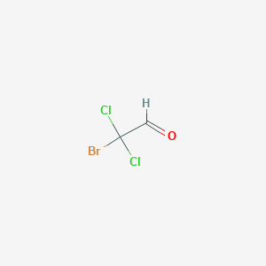 molecular formula C2HBrCl2O B156420 Bromodichloroacetaldehyde CAS No. 34619-29-9