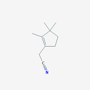 molecular formula C10H15N B156436 2,3,3-Trimethylcyclopent-1-enylacetonitrile CAS No. 1727-76-0
