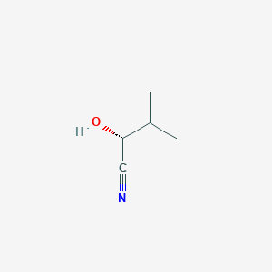 molecular formula C5H9NO B156444 (R)-2-hydroxy-3-methylbutanenitrile CAS No. 10021-64-4