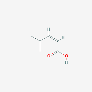 molecular formula C6H10O2 B156446 (Z)-4-Methyl-2-pentenoic acid CAS No. 1775-44-6