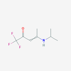 molecular formula C8H12F3NO B156457 1,1,1-Trifluoro-4-(propan-2-ylamino)pent-3-en-2-one CAS No. 127223-95-4