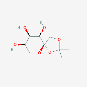 molecular formula C9H16O6 B156463 (5S,8R,9R,10S)-2,2-Dimethyl-1,3,6-trioxaspiro[4.5]decane-8,9,10-triol CAS No. 66900-93-4
