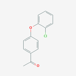 molecular formula C14H11ClO2 B156471 1-[4-(2-Chlorophenoxy)phenyl]ethanone CAS No. 129644-24-2