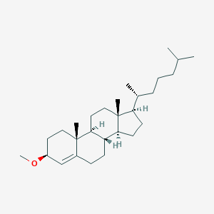 molecular formula C28H48O B156483 (3S,8S,9S,10R,13R,14S,17R)-3-methoxy-10,13-dimethyl-17-[(2R)-6-methylheptan-2-yl]-2,3,6,7,8,9,11,12,14,15,16,17-dodecahydro-1H-cyclopenta[a]phenanthrene CAS No. 1981-91-5