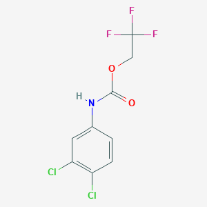 molecular formula C9H6Cl2F3NO2 B156490 2,2,2-三氟乙基（3,4-二氯苯基）氨基甲酸酯 CAS No. 1736-43-2