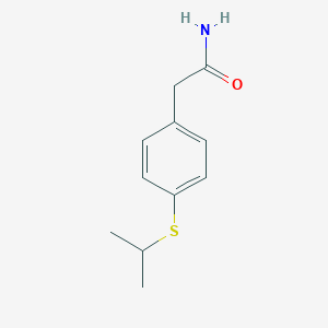 molecular formula C11H15NOS B156508 (4-(2-Propylthio)phenyl)acetamide CAS No. 129602-94-4