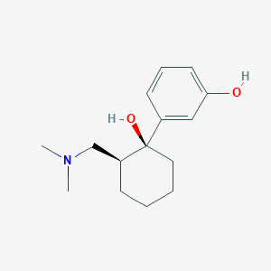 molecular formula C₁₅H₂₃NO₂ B015652 (-)-O-Desmethyl Tramadol CAS No. 144830-15-9