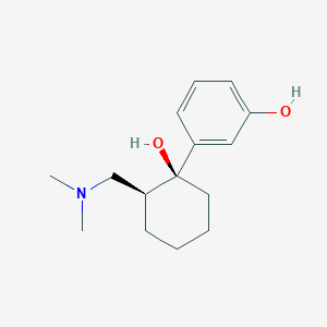 molecular formula C₁₅H₂₃NO₂ B015652 3-[(1S,2S)-2-[(dimethylamino)methyl]-1-hydroxycyclohexyl]phenol CAS No. 144830-15-9