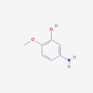 molecular formula C7H9NO2 B156534 5-氨基-2-甲氧基苯酚 CAS No. 1687-53-2