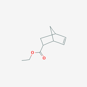 molecular formula C10H14O2 B156537 Bicyclo[2.2.1]hept-5-ene-2-carboxylic acid, ethyl ester CAS No. 10138-32-6