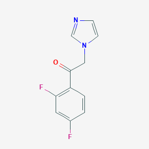 molecular formula C11H8F2N2O B156551 1-(2,4-Difluorophenyl)-2-(1H-imidazol-1-YL)-1-ethanone CAS No. 134071-11-7