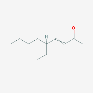 molecular formula C11H20O B156558 3-Nonen-2-one, 5-ethyl- CAS No. 10137-90-3