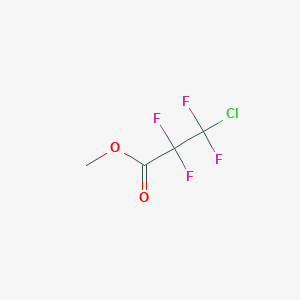 molecular formula C4H3ClF4O2 B156569 Methyl 3-chloro-2,2,3,3-tetrafluoropropanoate CAS No. 127589-63-3