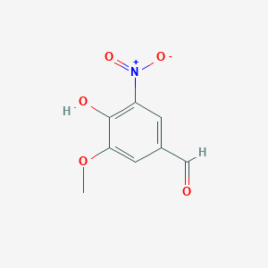 molecular formula C8H7NO5 B156571 5-硝基香草醛 CAS No. 6635-20-7
