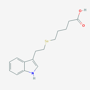 molecular formula C15H19NO2Se B156579 5-[2-(1H-indol-3-yl)ethylselanyl]pentanoic acid CAS No. 1919-98-8