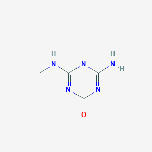 4-Amino-5-methyl-6-(methylamino)-1,3,5-triazin-2-one