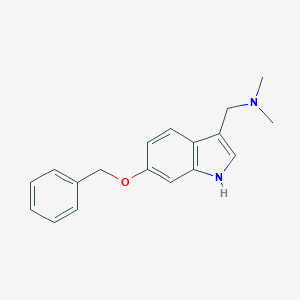 molecular formula C18H20N2O B015659 6-Benzyloxygramine CAS No. 57765-22-7