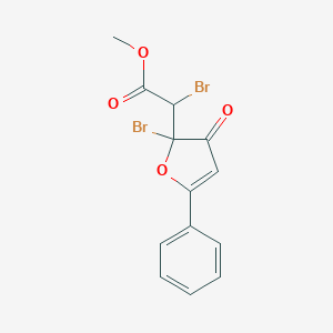 Methyl 2-bromo-2-(2-bromo-3-oxo-5-phenyl-2-furyl)acetate