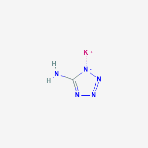 molecular formula CH3KN5 B156616 5-Amino-1H-tetrazole potassium salt CAS No. 136369-04-5