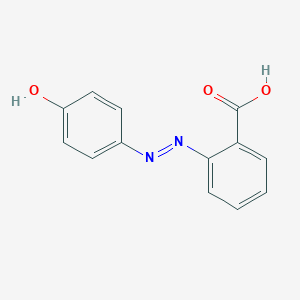 molecular formula C13H10N2O3 B156619 2-(4-Hydroxyphenylazo)benzoic acid CAS No. 1634-82-8