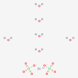 molecular formula ClH3O5Zn B156636 Perchloric acid;ZINC;hydrate CAS No. 10025-64-6