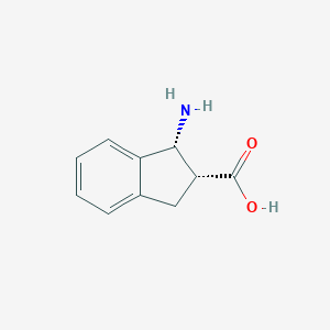 molecular formula C10H11NO2 B156638 cis-1-Amino-indan-2-carboxylic acid CAS No. 135053-20-2